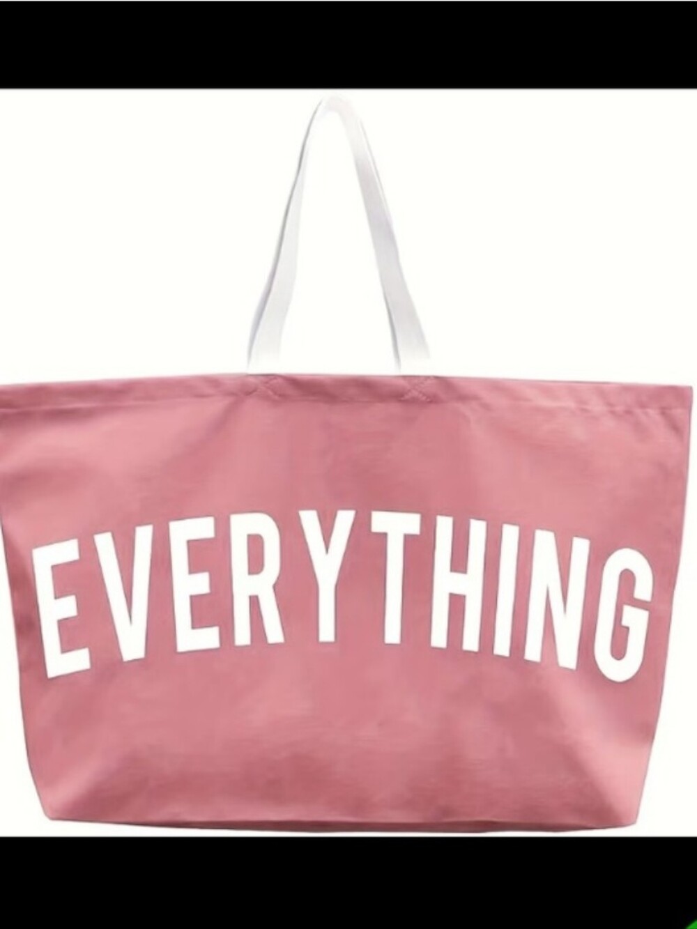 'EVERYTHING' Canvas Tote Bag (Pink 🩷)